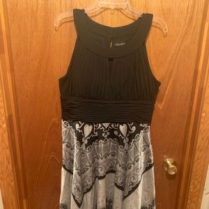 Signature Dress, Side Zipper buttons in back, Silk bottom